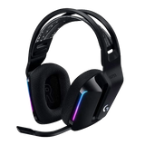 Logitech G733 LIGHTSPEED Wireless RGB Gaming Headset w/ Suspension Headband On Ear Controls, Memory Foam Ear Pads - Black