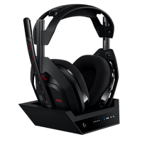LogicTech ASTRO A50 (Gen 5) LIGHTSPEED Wireless Gaming Headset and Base Station with PLAYSYNC Audio.