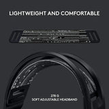 Logitech G733 LIGHTSPEED Wireless RGB Gaming Headset w/ Suspension Headband On Ear Controls, Memory Foam Ear Pads - Black