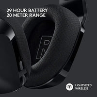Logitech G733 LIGHTSPEED Wireless RGB Gaming Headset w/ Suspension Headband On Ear Controls, Memory Foam Ear Pads - Black