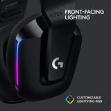 Logitech G733 LIGHTSPEED Wireless RGB Gaming Headset w/ Suspension Headband On Ear Controls, Memory Foam Ear Pads - Black