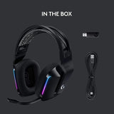 Logitech G733 LIGHTSPEED Wireless RGB Gaming Headset w/ Suspension Headband On Ear Controls, Memory Foam Ear Pads - Black