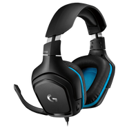 Logitech G432 DTS x 7.1 Surround Sound Wired Gaming Headset Leatherette for wired consoles
