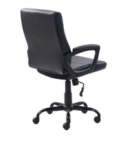 Mainstays Leather Mid-Back Manager's Office Chair, Black