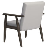 Wilder Accent Chair in Grey-Beige and Weathered Brown