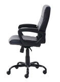 Mainstays Leather Mid-Back Manager's Office Chair, Black