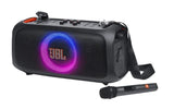 JBL - PartyBox On-The-Go Essential Portable Wireless Party Speaker with Wireless Microphone - Black