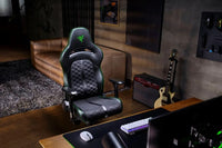 Razer - Enki Gaming Chair for All-Day Comfort - Black/Green