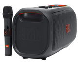 JBL - PartyBox On-The-Go Essential Portable Wireless Party Speaker with Wireless Microphone - Black