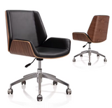 Ciara Bentwood Walnut Veneer Frame Office Chair