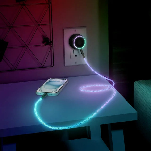 Helix Lucid Charge LED Wall Charger with USB-A and USBC Ports ...