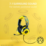 Razer Kraken V4 X USB Wired Gaming Headset, Pokémon Kanto Starters Edition