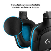 Logitech G432 DTS x 7.1 Surround Sound Wired Gaming Headset Leatherette for wired consoles