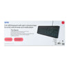 Onn Full USB Wired Keyboard with built-in shortcut keys. Black