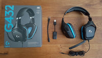 Logitech G432 DTS x 7.1 Surround Sound Wired Gaming Headset Leatherette for wired consoles