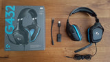 Logitech G432 DTS x 7.1 Surround Sound Wired Gaming Headset Leatherette for wired consoles
